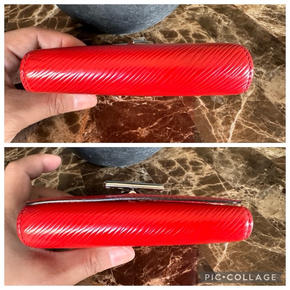 🎀LOUIS VUITTON EPI LEATHER TWIST COMPACT WALLET🎀 - Picture 10 of 12